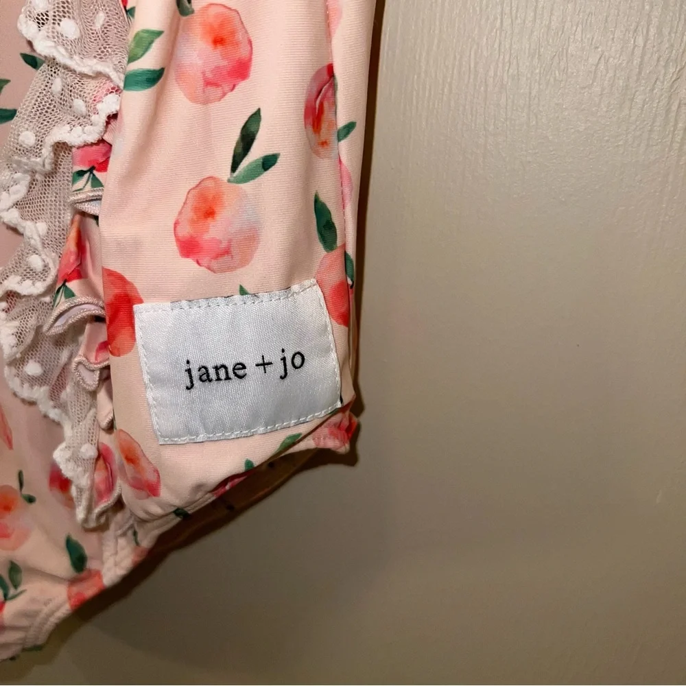 Jane + Jo Peaches Ruffle Swimsuit